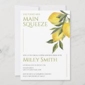 Vrijgezellenfeest Citrus Lemon Greenery Kaart (Voorkant)