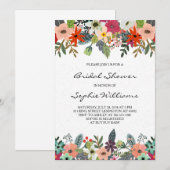 Vrijgezellenfeest Classy Flowers Kaart (Voorkant / Achterkant)