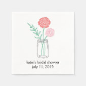 Vrijgezellenfeest Cocktail Napkin, Botanische Maso Servet (Voorkant)