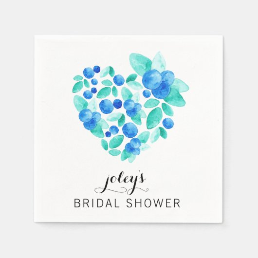 Vrijgezellenfeest Cocktail servetten Custom Heart  (Voorkant)