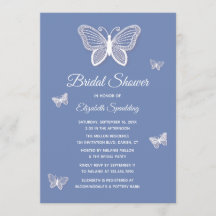 vrijgezellenfeest Cornflower Blue & White Butterfl