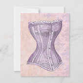 Vrijgezellenfeest Corset Cute en Feminine Kaart (Voorkant)