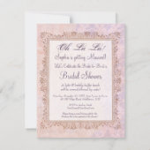 Vrijgezellenfeest Corset Cute en Feminine Kaart (Achterkant)