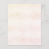 Vrijgezellenfeest Cream Wildflowers Budget Innodig Flyer (Achterkant)