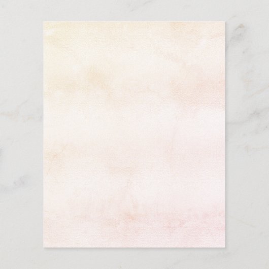 Vrijgezellenfeest Cream Wildflowers Budget Innodig Flyer (Achterkant)