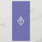 Vrijgezellenfeest Crest  Regency Lady Violet Menu (Achterkant)