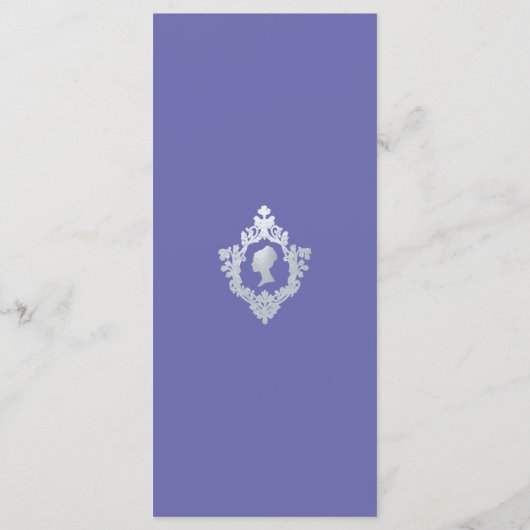 Vrijgezellenfeest Crest  Regency Lady Violet Menu (Achterkant)