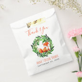 Vrijgezellenfeest Cute Fox Greenery Wreath Waterve Bedankzakje (Gezegeld)