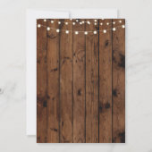 vrijgezellenfeest Daisy Wood Rustic Floral Invite Kaart (Achterkant)