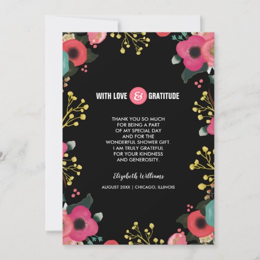 Vrijgezellenfeest dank u aangepaste platte Kaart (Voorkant)