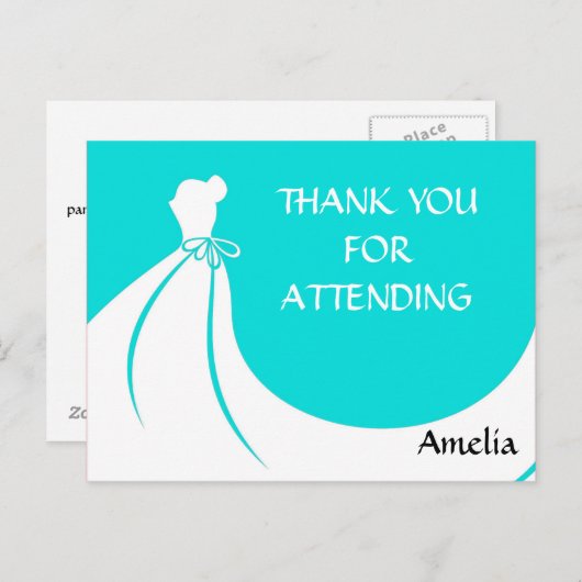 Vrijgezellenfeest Dank u Briefkaart (Voorkant / Achterkant)