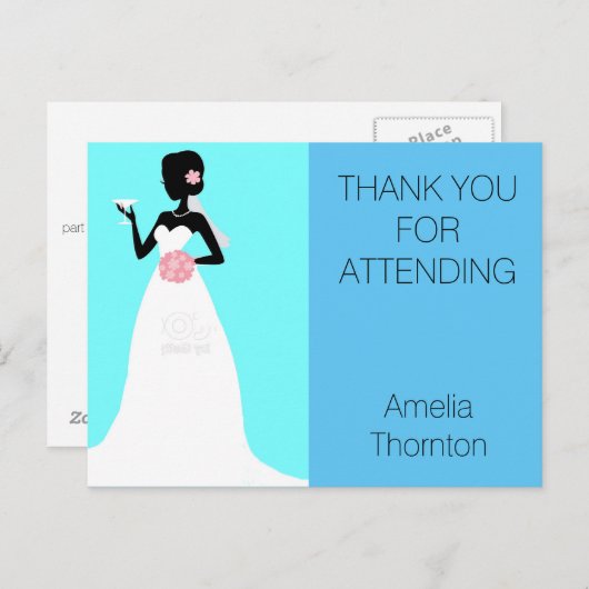 Vrijgezellenfeest Dank u Briefkaart (Voorkant / Achterkant)