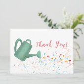 Vrijgezellenfeest dank u die blikken harten water  bedankkaart (Staand voorkant)