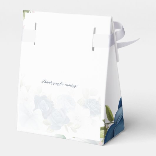 Vrijgezellenfeest Dank u Floral Luncheon Bedankdoosjes (Achterkant)