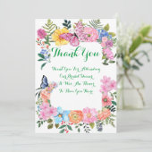 VRIJGEZELLENFEEST DANK U KAART (Staand voorkant)