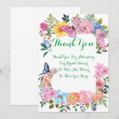 VRIJGEZELLENFEEST DANK U KAART (Voorkant / Achterkant)