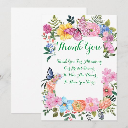 VRIJGEZELLENFEEST DANK U KAART (Voorkant / Achterkant)