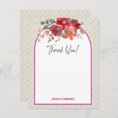 Vrijgezellenfeest Dank u kaart Herfst kleurenpalet (Voorkant / Achterkant)