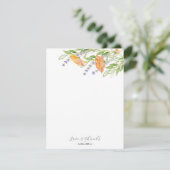 Vrijgezellenfeest Dank u Kaarten Boho Wildflower (Staand voorkant)