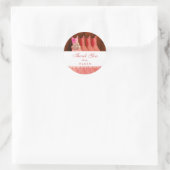 Vrijgezellenfeest Dank u KORAAL Gowns V12 Ronde Sticker (Tas)