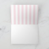 Vrijgezellenfeest Dank u Roze en Folie Gouden Bloe Bedankkaart (Binnen)