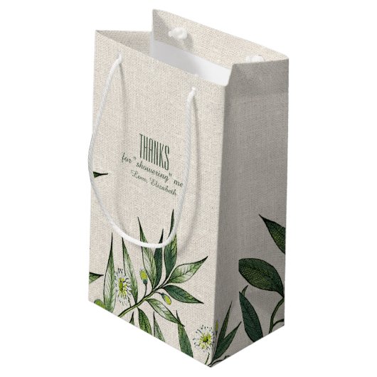 Vrijgezellenfeest Dank u voor de kleine cadeautass Klein Cadeauzakje (Achterkant Gekanteld)