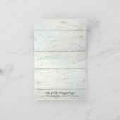 Vrijgezellenfeest Dank u wel Rustic Wood in Hydran Bedankkaart (Binnen)