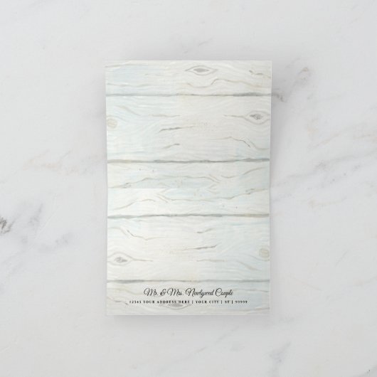 Vrijgezellenfeest Dank u wel Rustic Wood in Hydran Bedankkaart (Binnen)