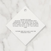 Vrijgezellenfeest dankzij moderne pampas grassplat bedankjes labels (Achterkant)