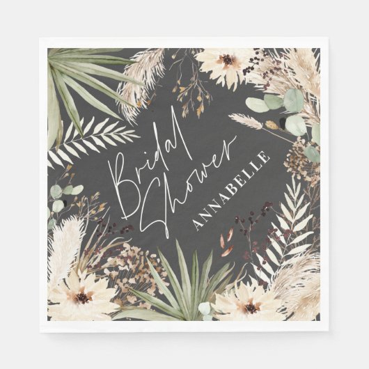 Vrijgezellenfeest dankzij moderne pampas grassplat servet (Voorkant)