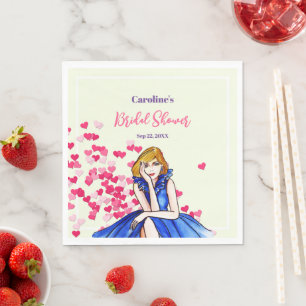 Vrijgezellenfeest Dark Royal Blue Cocktail Gown Servet