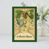  Vrijgezellenfeest dat uitnodigingen ontvangt (Staand voorkant)