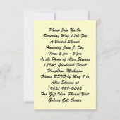  Vrijgezellenfeest dat uitnodigingen ontvangt (Achterkant)