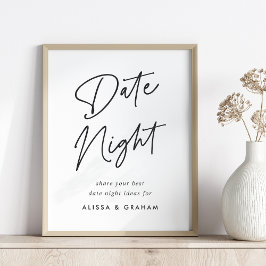 Vrijgezellenfeest Datum Jar Sign. Poster