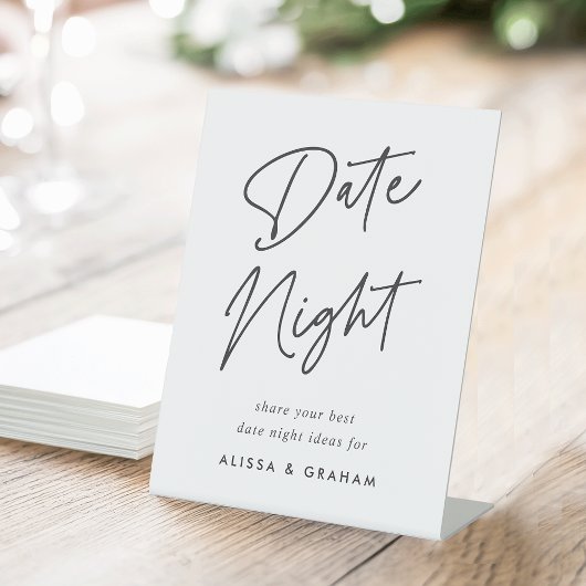 Vrijgezellenfeest Datum Jar Sign. Reclamebord Met Voetstuk