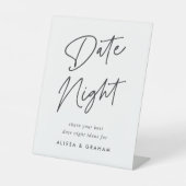 Vrijgezellenfeest Datum Jar Sign. Reclamebord Met Voetstuk (Voorkant)