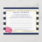 Vrijgezellenfeest Datum Nachtelijke Kaarten | Navy (Voorkant)