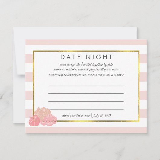 Vrijgezellenfeest Datum Nachtelijke Kaarten | Roze (Voorkant)