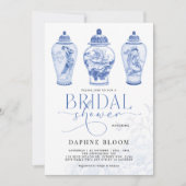 Vrijgezellenfeest Delft Blue Chinoiserie Ginger Ja Kaart (Voorkant)