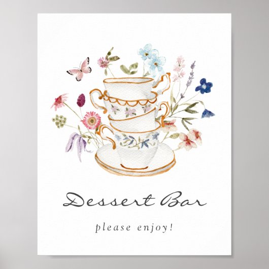 Vrijgezellenfeest Dessert Bar Poster (Voorkant)