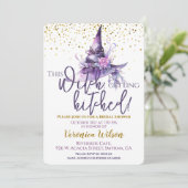 Vrijgezellenfeest Deze heks wordt getikt Kaart (Staand voorkant)