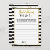 vrijgezellenfeest die ik word | GoudConfetti Kaart (Voorkant / Achterkant)