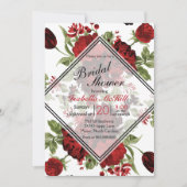 Vrijgezellenfeest - Diepe rode rozen Kaart (Voorkant)