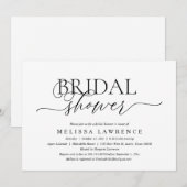 Vrijgezellenfeest Dinner en Party, Modern Elegant Kaart (Voorkant / Achterkant)