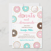 Vrijgezellenfeest Donuts en diamanten Kaart (Voorkant)