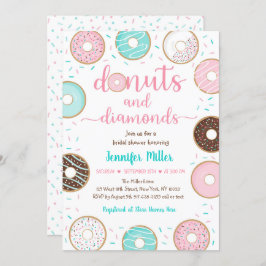 Vrijgezellenfeest Donuts en diamanten Kaart