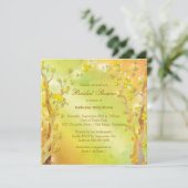 Vrijgezellenfeest Droy Forest Trees Kaart (Staand voorkant)