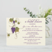 Vrijgezellenfeest druiven van wijndruivenras kaart (Staand voorkant)