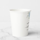 Vrijgezellenfeest Dusty Blue Eucalyptus Sage Groen Papieren Bekers (Rechts)