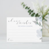 Vrijgezellenfeest Dusty Blue Grey Waterverf Advieskaart (Staand voorkant)